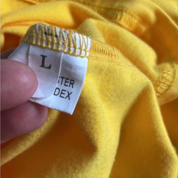 Yellow Tank top soft lounge pencil body con dress SzL - Picture 6 of 11